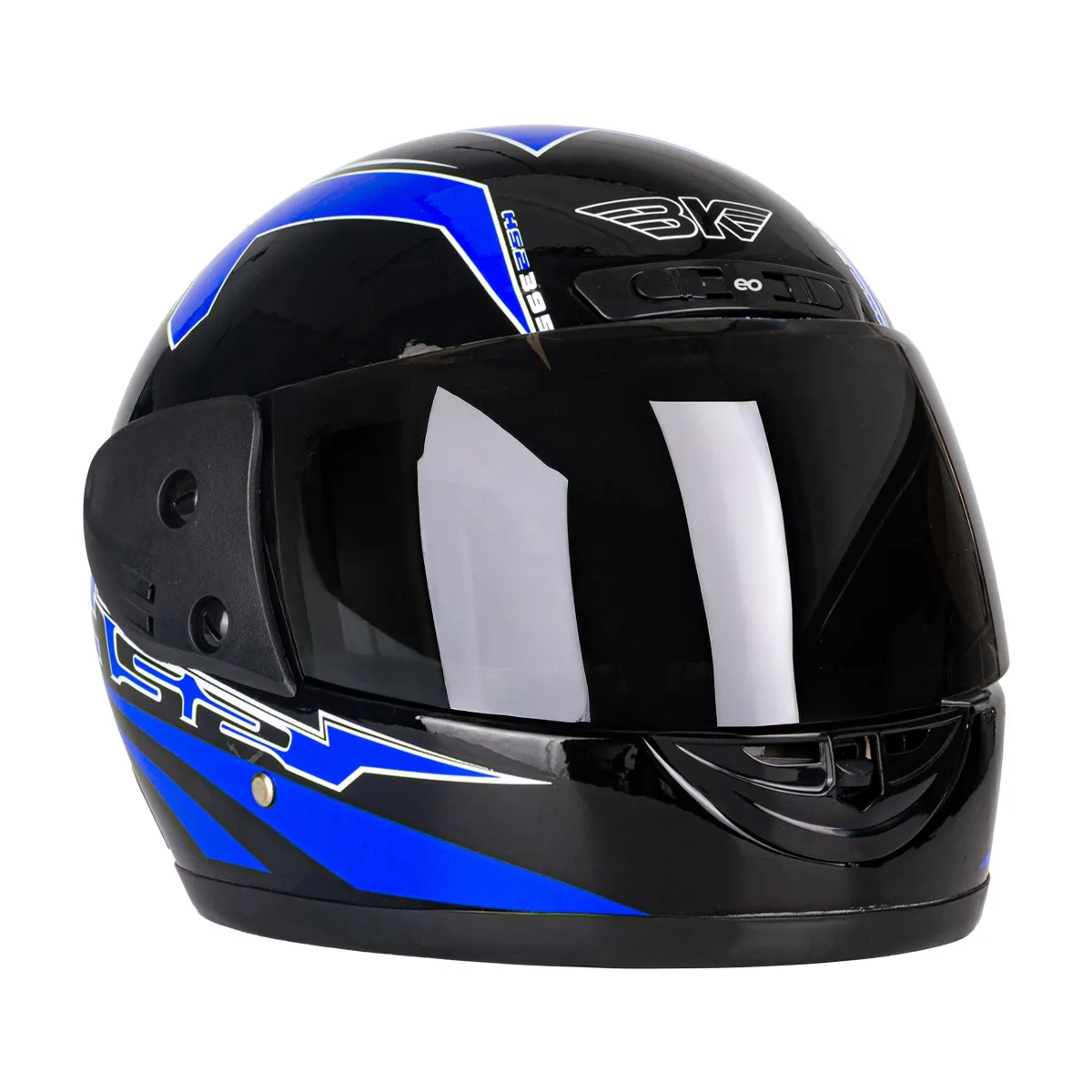 Casco Para Motocicleta Con Visor Protector, Talla M Eo Safe Imports Esi-18992 Azul