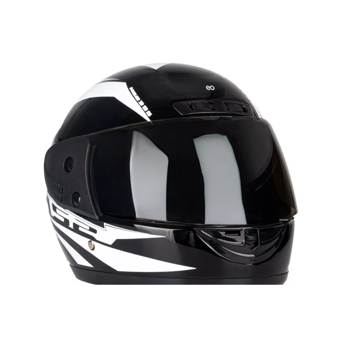 Casco Para Motocicleta Con Visor Protector Talla M Eo Safe Imports Esi-18997 Blanco