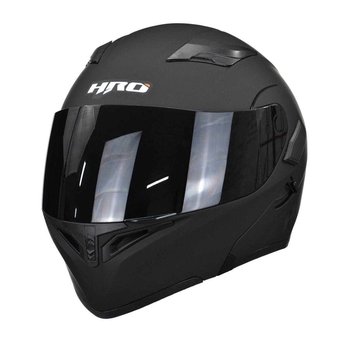 Casco para Motociclista Abatible HRO 3400dv Negro con Luz