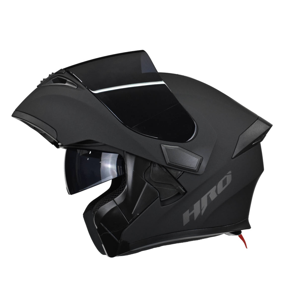 Foto 3 pulgar | Casco para Motociclista Abatible HRO 3400dv Negro con Luz