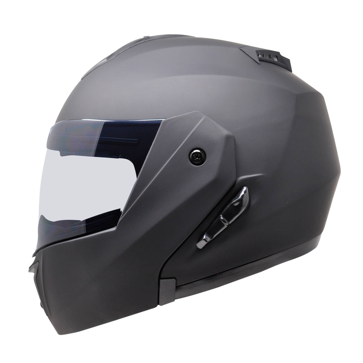 Foto 3 pulgar | Casco para Motociclista Abatible Kov Stealth Negro Mate Lente Interno Dot Talla S