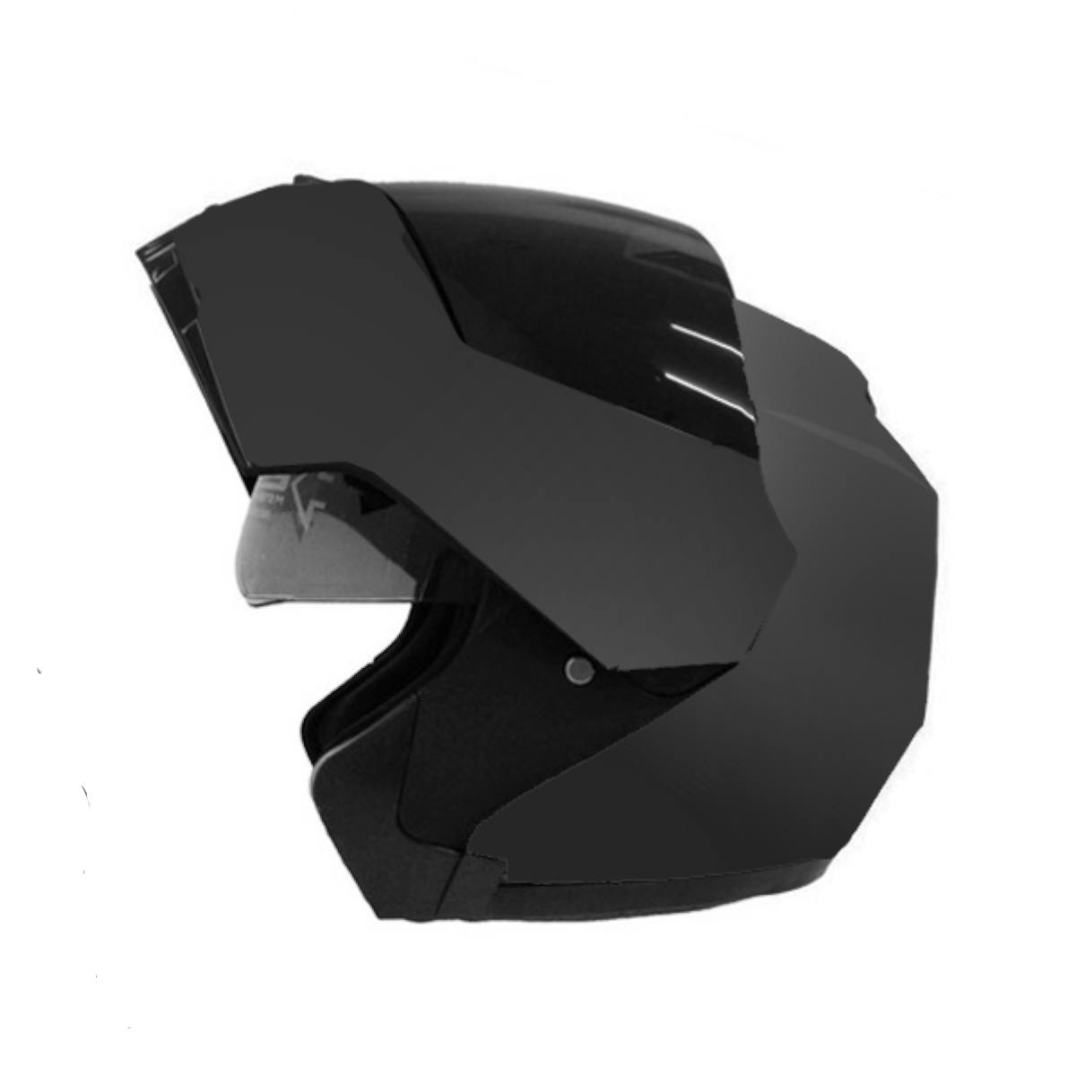 Foto 4 pulgar | Casco para Motociclista Abatible Kov Stealth Negro Mate Lente Interno Dot Talla S