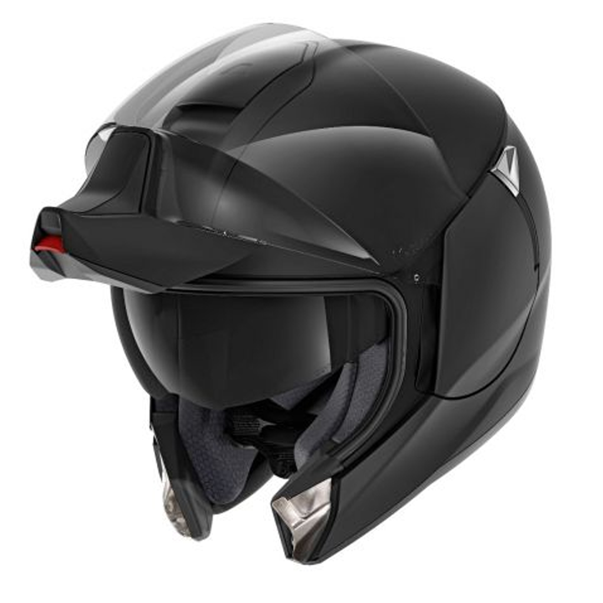 Foto 3 pulgar | Casco Abatible Para Moto Shark Metro Evojet Blank Negro Mate Talla S