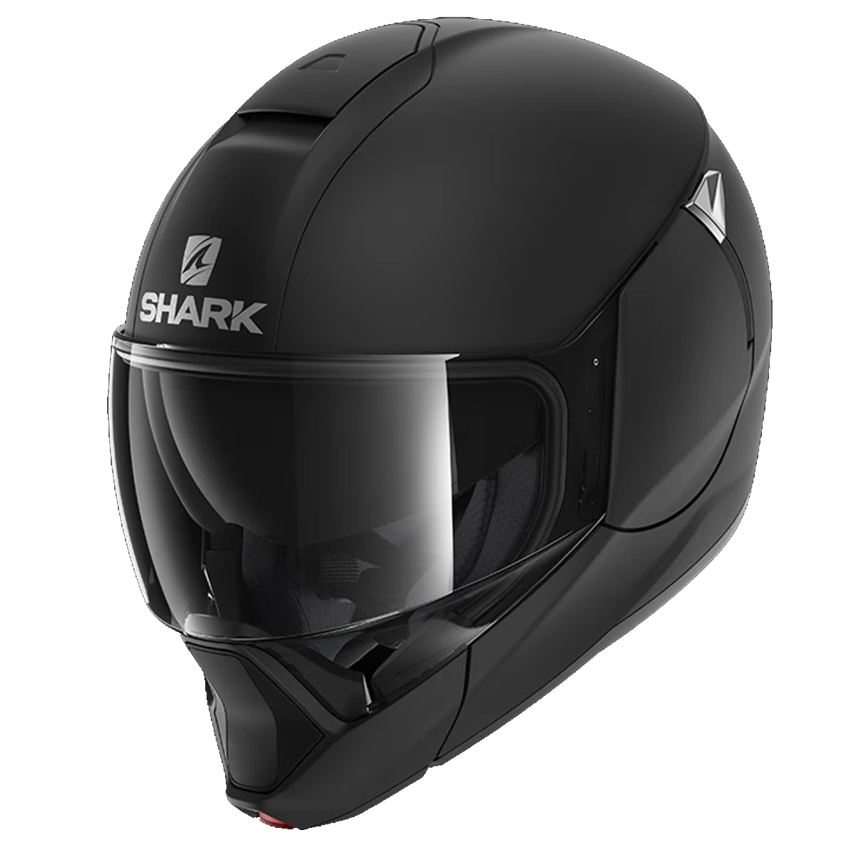 Casco Abatible Para Moto Shark Metro Evojet Blank Negro Mate Talla M