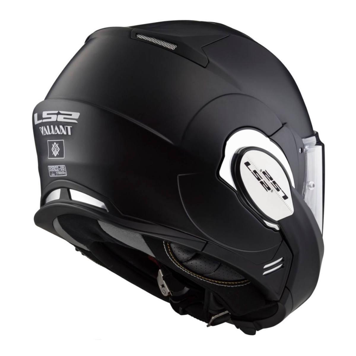 Foto 4 pulgar | Casco Ls2 Valiant Abatible Moto Visor Interno color Negro Talla S