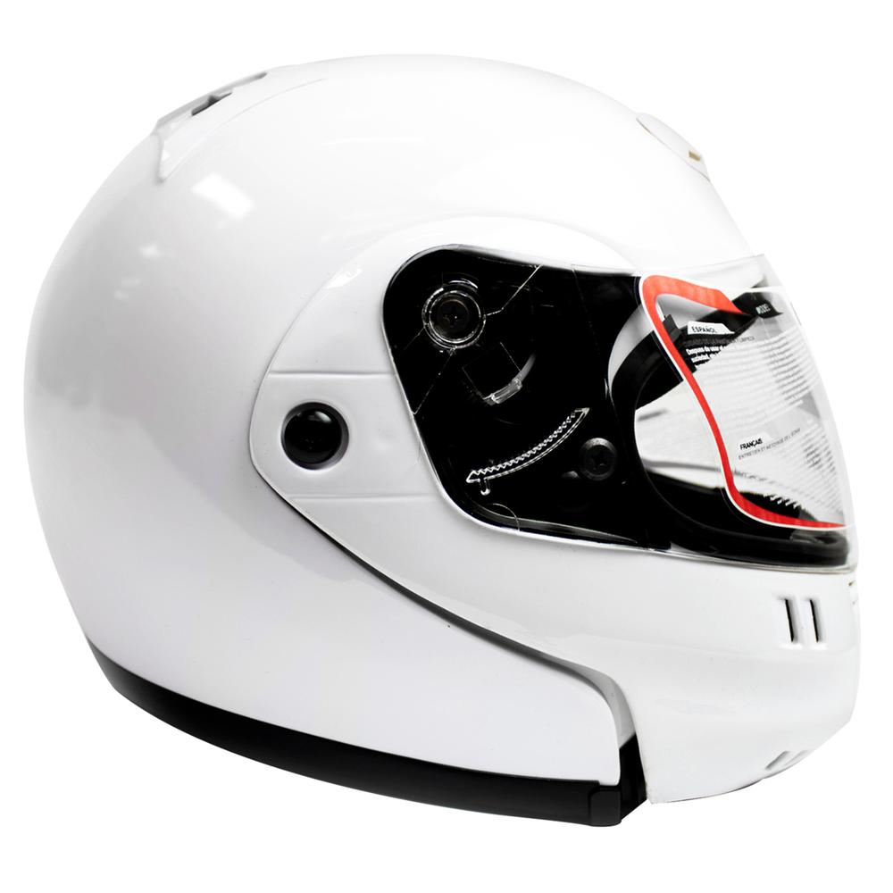 Foto 2 pulgar | Casco para Moto Kinlley K301 Abatible talla Xl Blanco