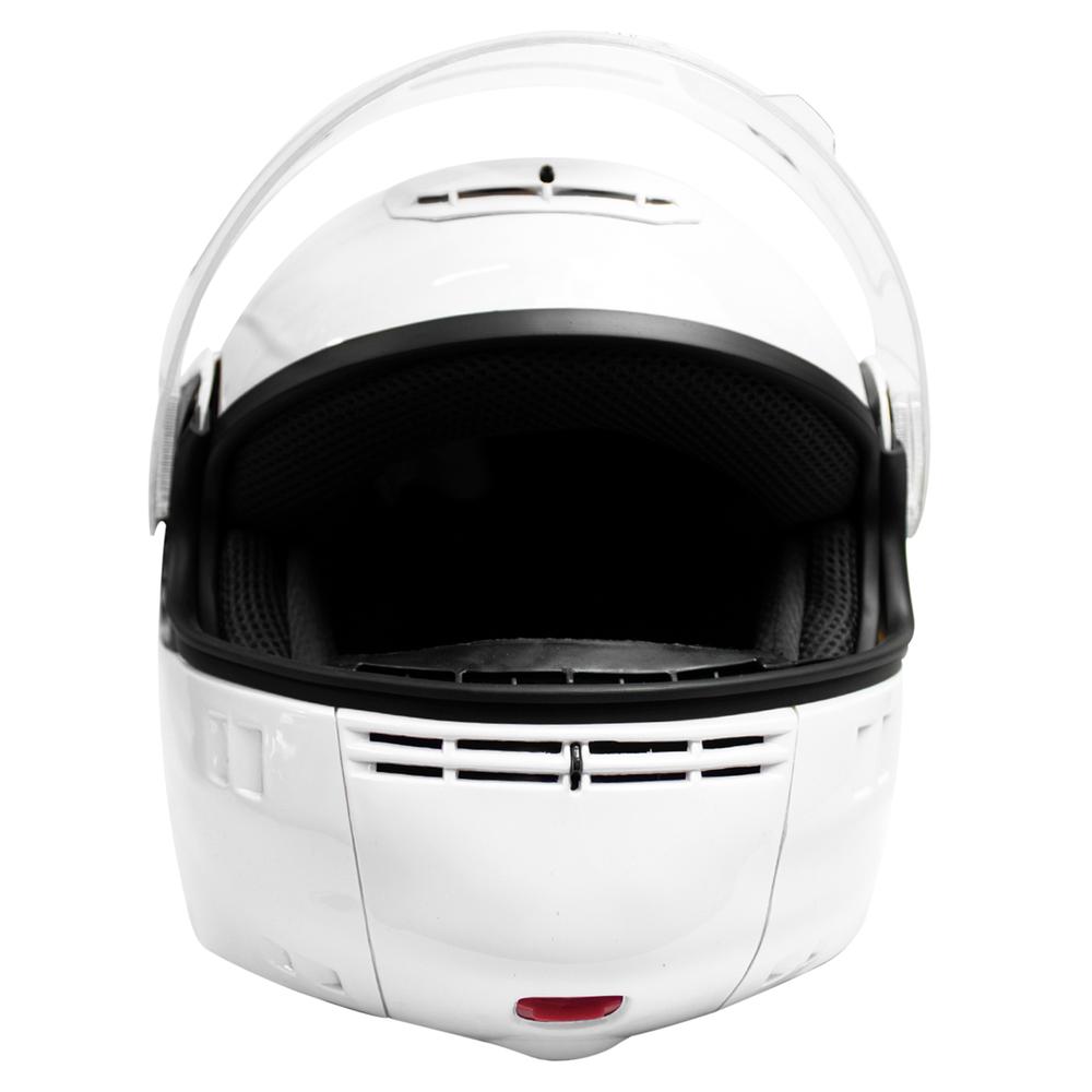 Foto 3 pulgar | Casco para Moto Kinlley K301 Abatible talla Xl Blanco