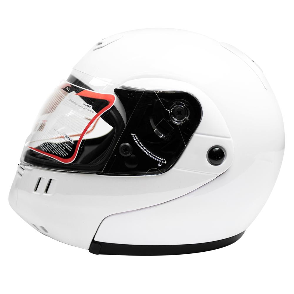 Foto 4 pulgar | Casco para Moto Kinlley K301 Abatible talla Xl Blanco