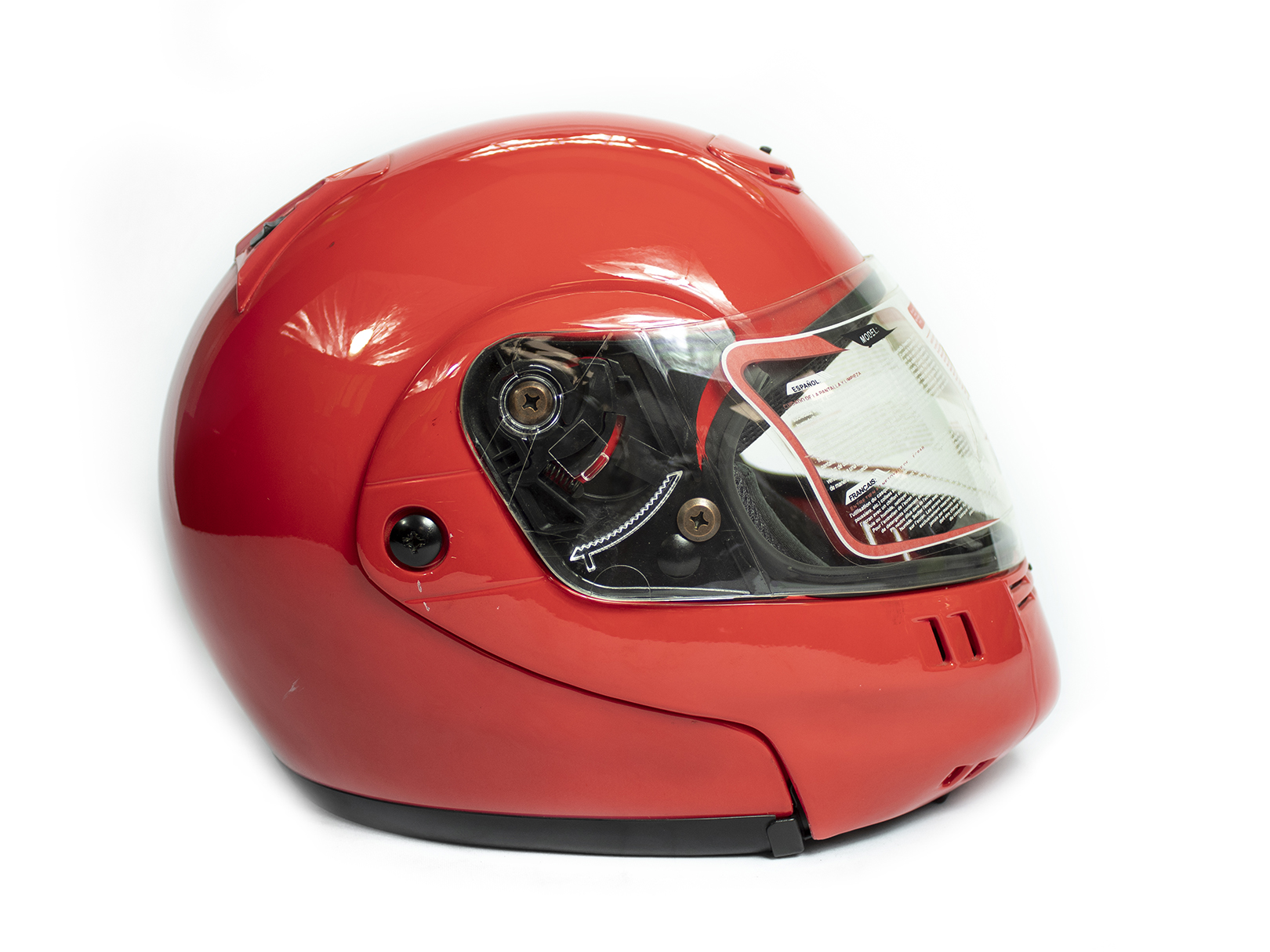 Foto 2 pulgar | Casco Infantil para Moto Kinlley K301 Integral Talla XL color Rojo