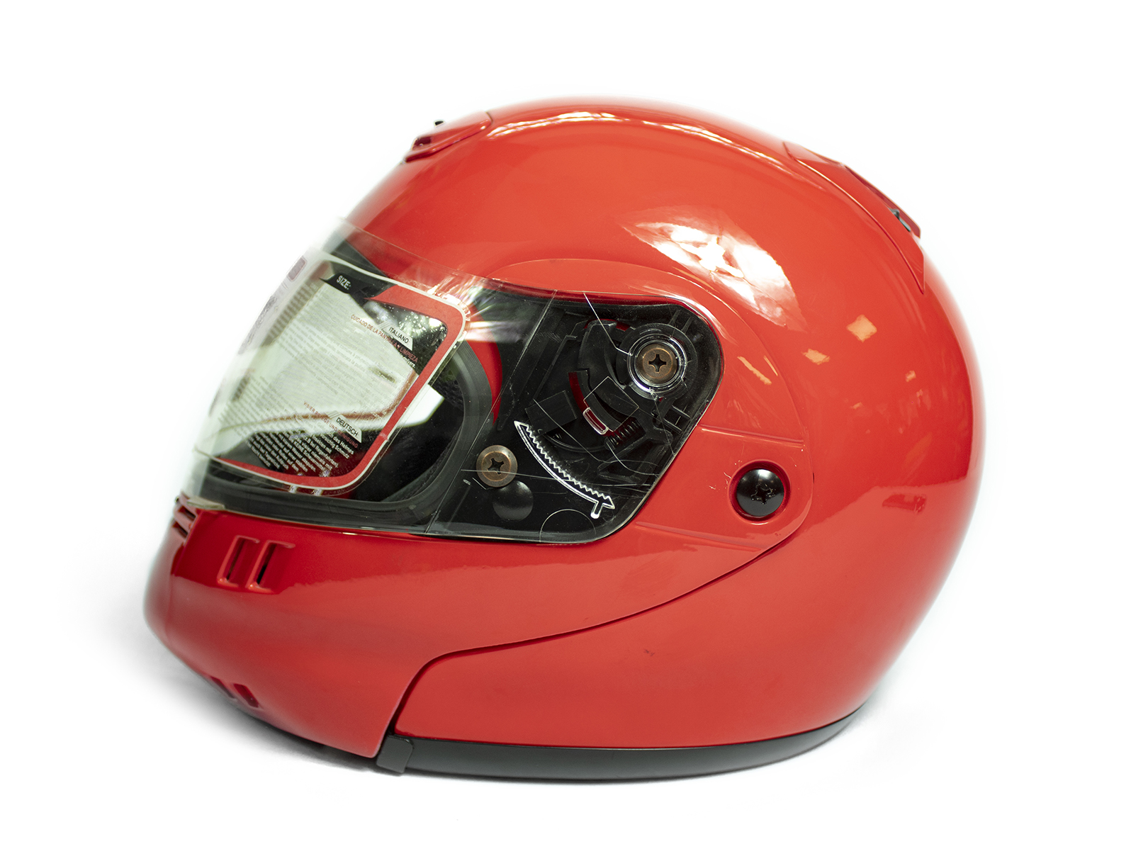 Foto 4 pulgar | Casco Infantil para Moto Kinlley K301 Integral Talla XL color Rojo