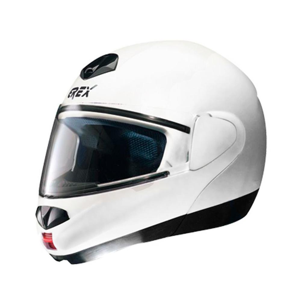 Foto 2 pulgar | Casco para Moto Grex Rf1 Dual Confort color Blanco Abatible Talla L