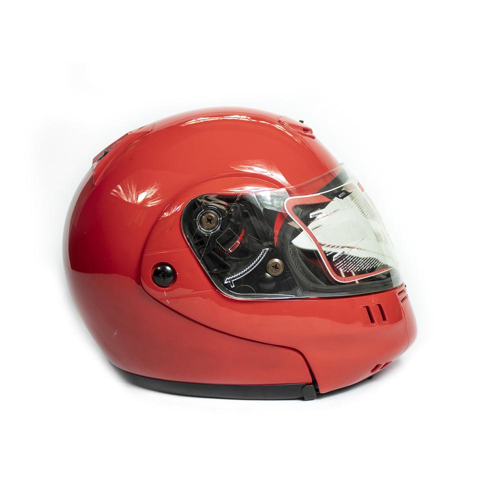 Foto 2 pulgar | Casco para Moto Kinlley K301 color Rojo Abatible Talla L