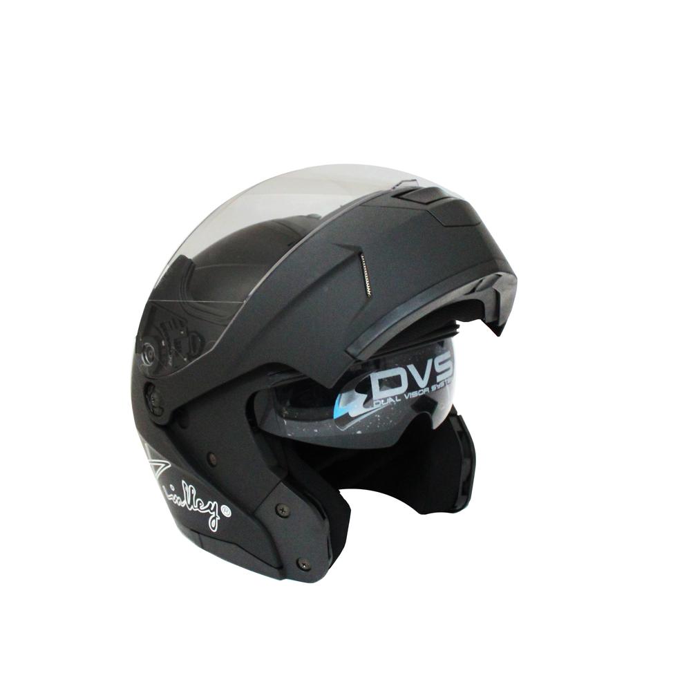 Foto 3 pulgar | Casco para Moto Kinlley Helmet A119 color Negro Abatible Talla M