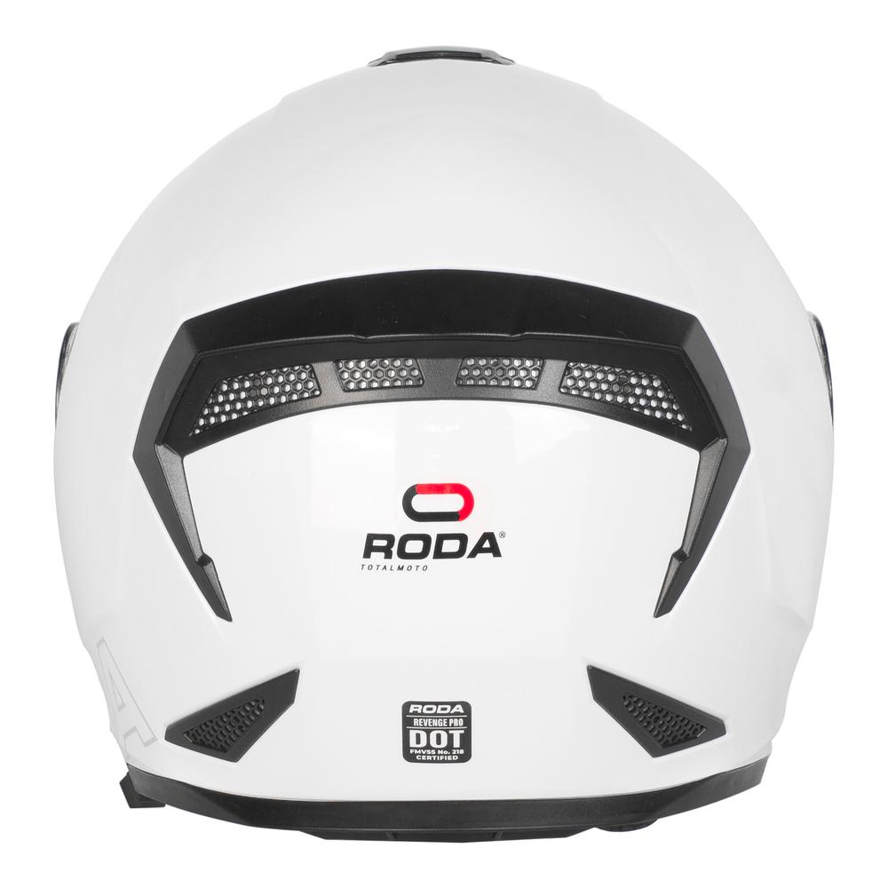 Foto 4 pulgar | Casco para Motociclista Roda Revenge Blanco Abatible