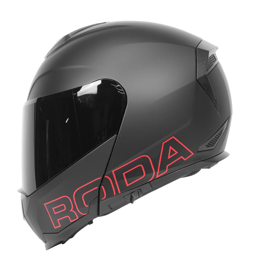 Foto 2 pulgar | Casco para Moto Roda Revenge Negro Abatible