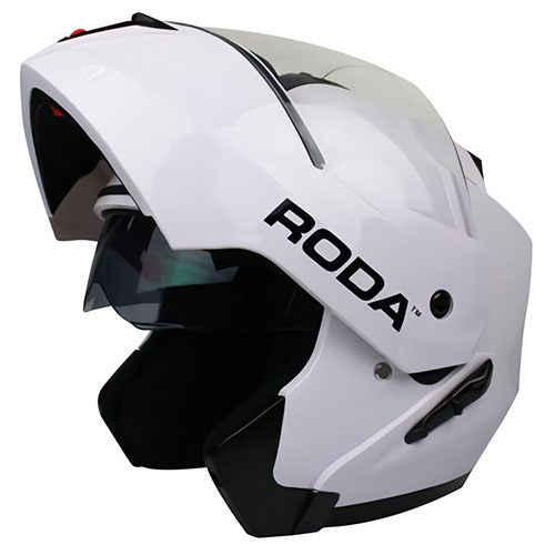 Foto 5 pulgar | Casco para Moto Roda Revenge  color Blanco Abatible Talla M