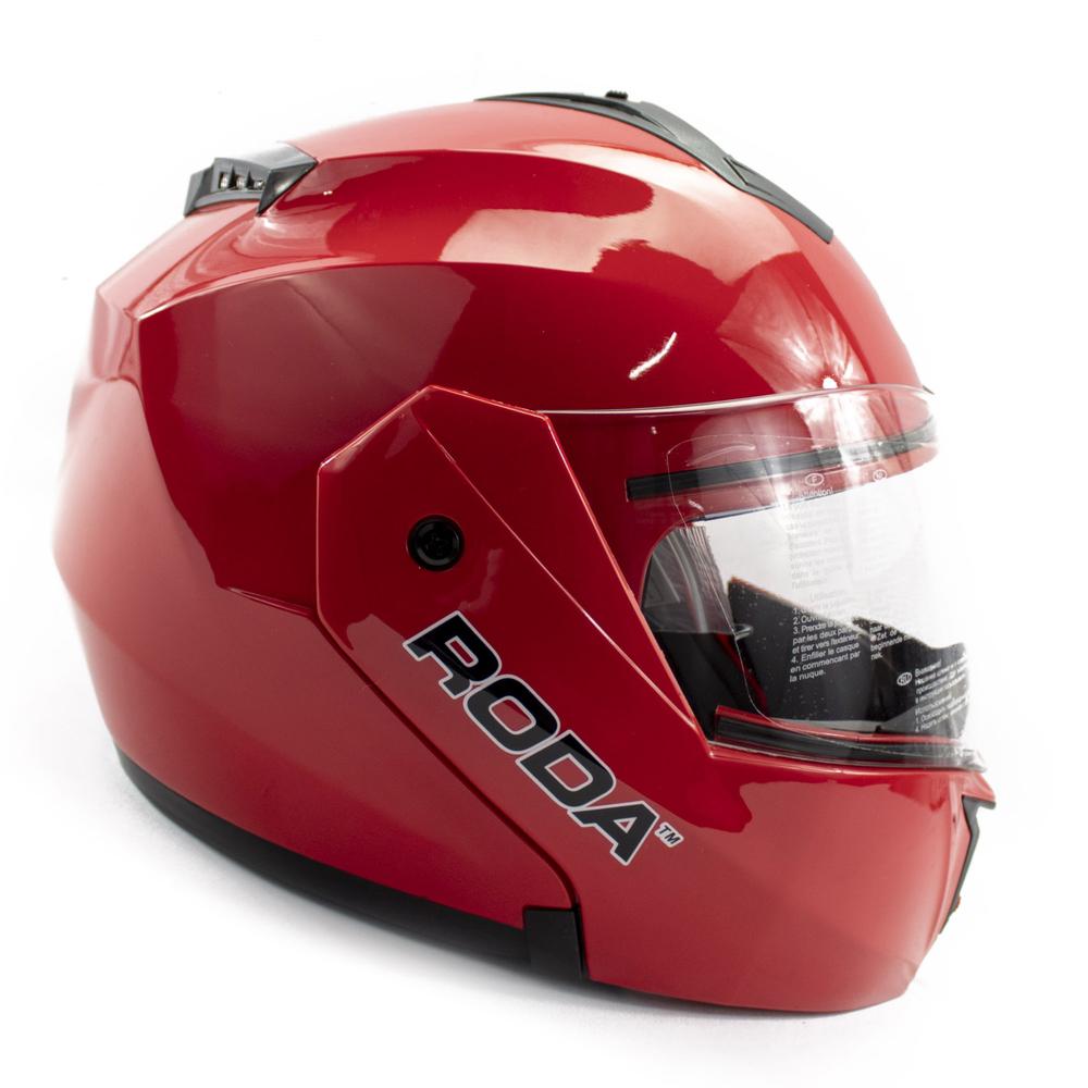 Casco para Moto Roda Revenge color Rojo Abatible Talla L