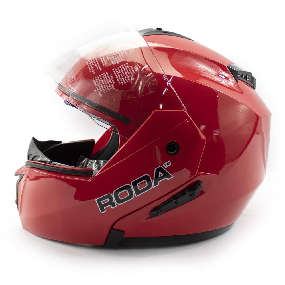 Foto 4 pulgar | Casco para Moto Roda Revenge color Rojo Abatible Talla L