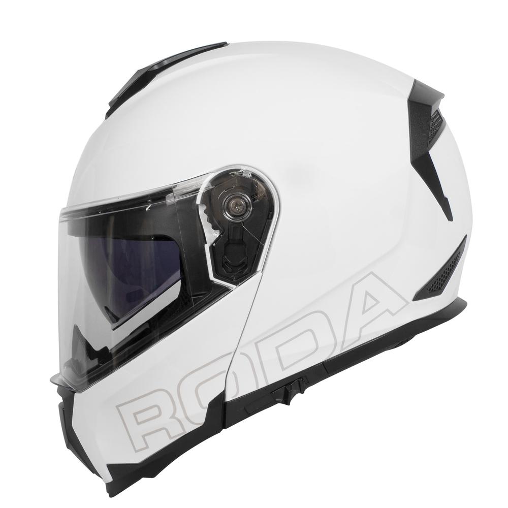 Foto 2 pulgar | Casco para Motociclista Roda Revenge Abatible Talla Xl Blanco