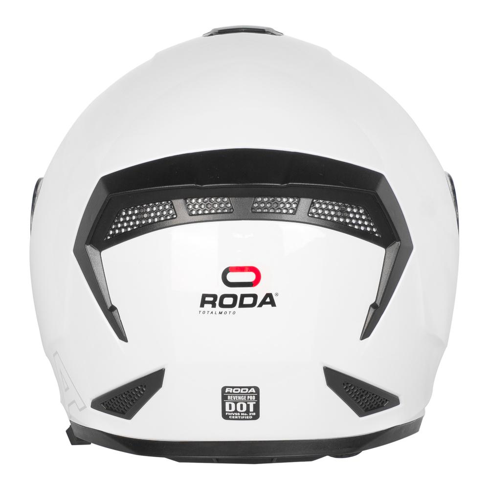 Foto 4 pulgar | Casco para Motociclista Roda Revenge Abatible Talla Xl Blanco