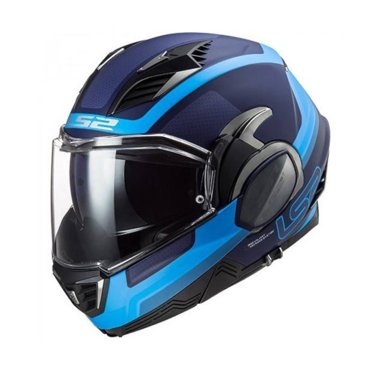 Foto 2 pulgar | Casco Abatible para Moto Ls2 Ff900 Valiant 2 Orbit color Azul Talla Xxl