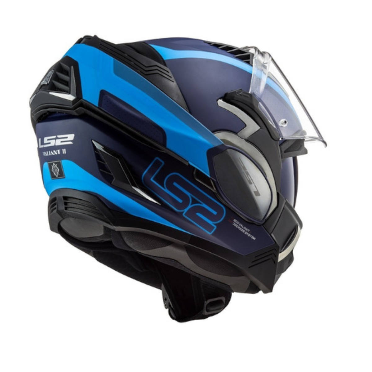 Foto 3 pulgar | Casco Abatible para Moto Ls2 Ff900 Valiant 2 Orbit color Azul Talla Xxl