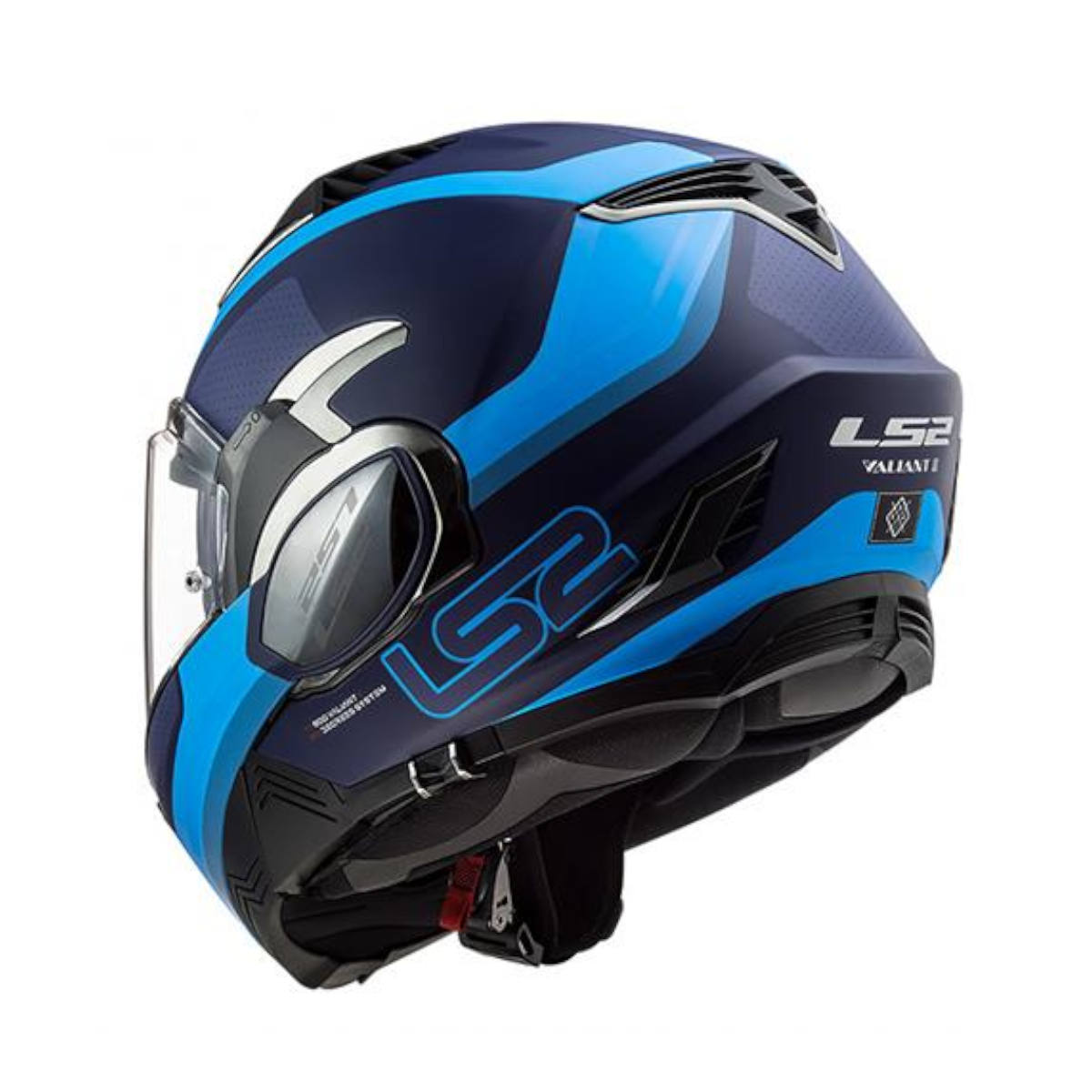 Foto 4 pulgar | Casco Abatible para Moto Ls2 Ff900 Valiant 2 Orbit color Azul Talla Xxl