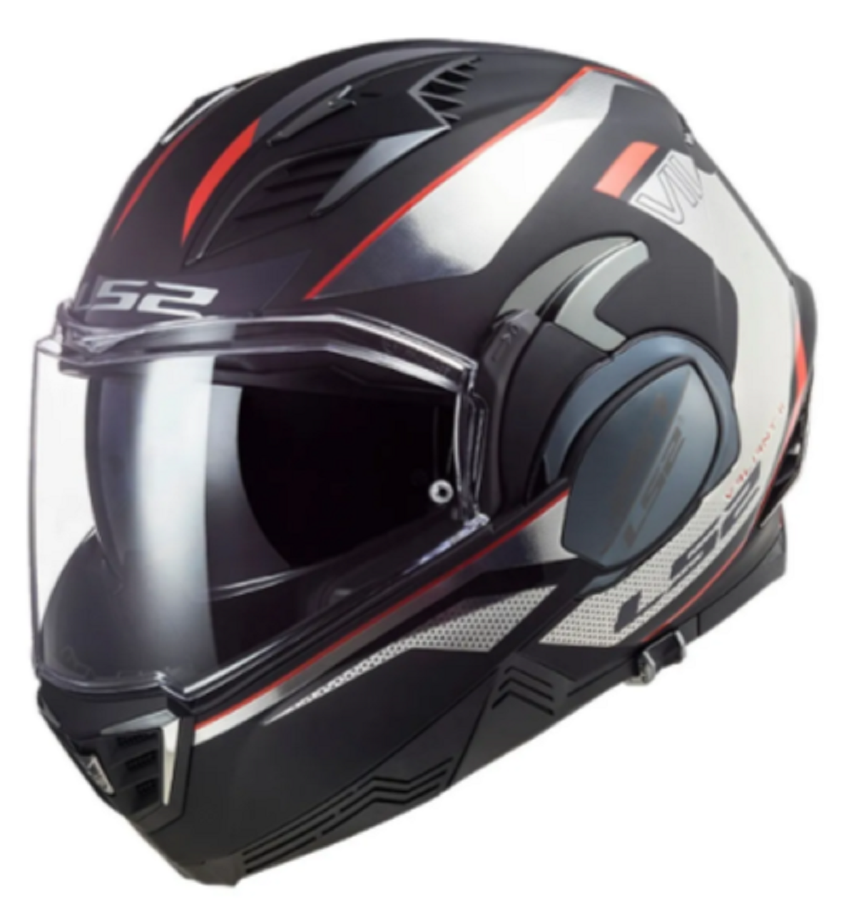 Foto 2 pulgar | Casco Abatible para Moto Ls2 Ff900 Valiant 2 Hub Negro Cromo Talla S