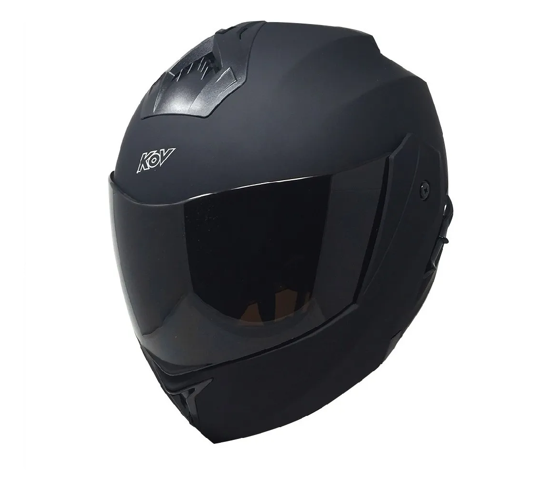 Casco para Moto KOV Abatible color Negro Mate Talla L