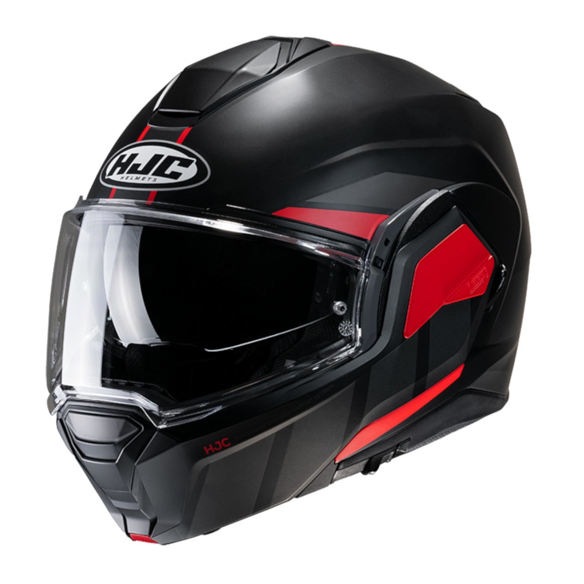 Casco Abatible Hjc I100 Beis Negro Rojo Ecer22-06 + Pinlock $5,995