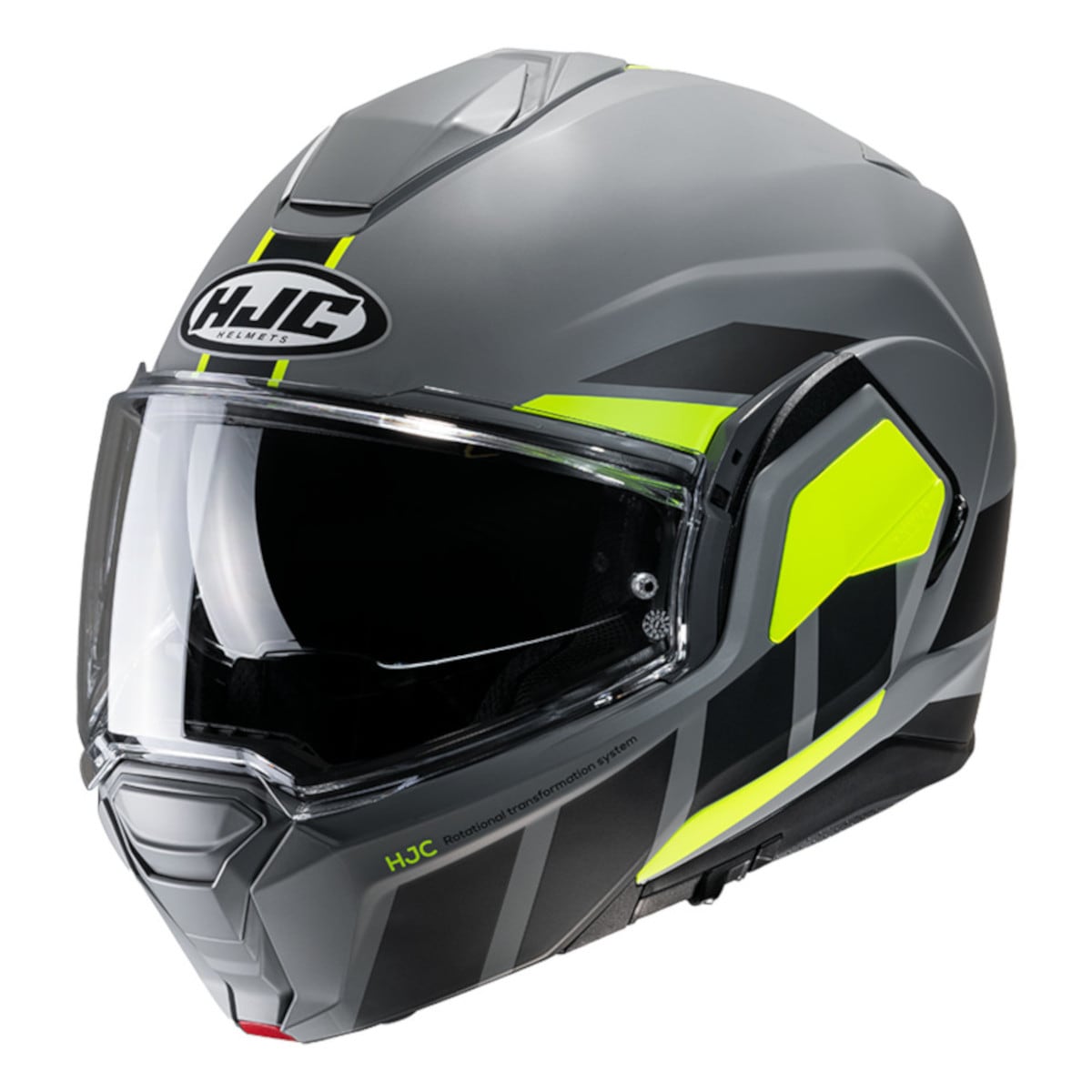 Casco Abatible HJC Helmets Moto I100 color Gris Ecer22-06 más Pinlock Regalo $5,995