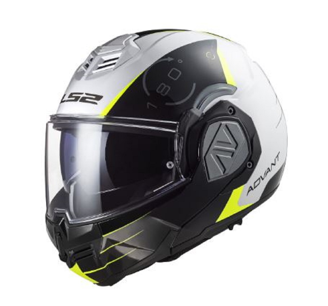 Foto 2 pulgar | Casco Abatible Moto Ls2 Ff900 Valiant Ii Codex Negro/ Blanco