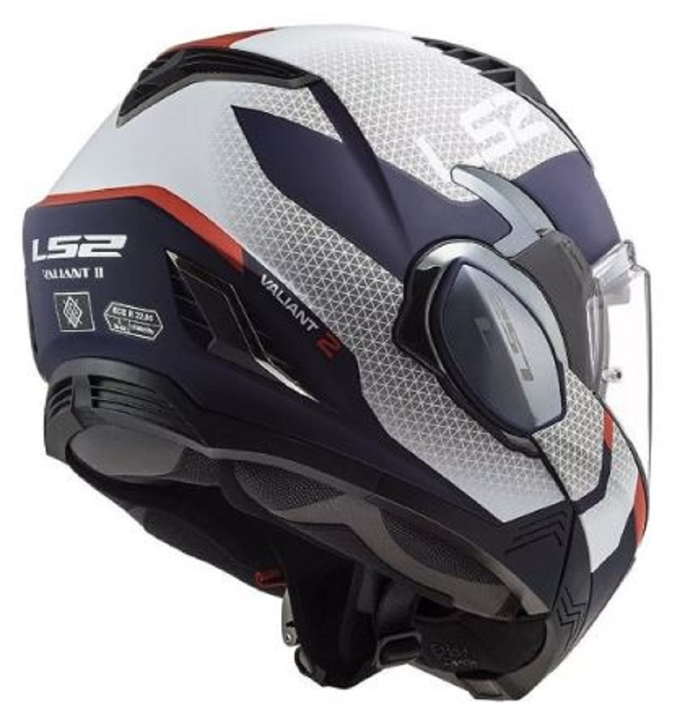 Foto 5 pulgar | Casco Abatible Para Moto Ls2 Ff900 Valiant Ii Citius Azul