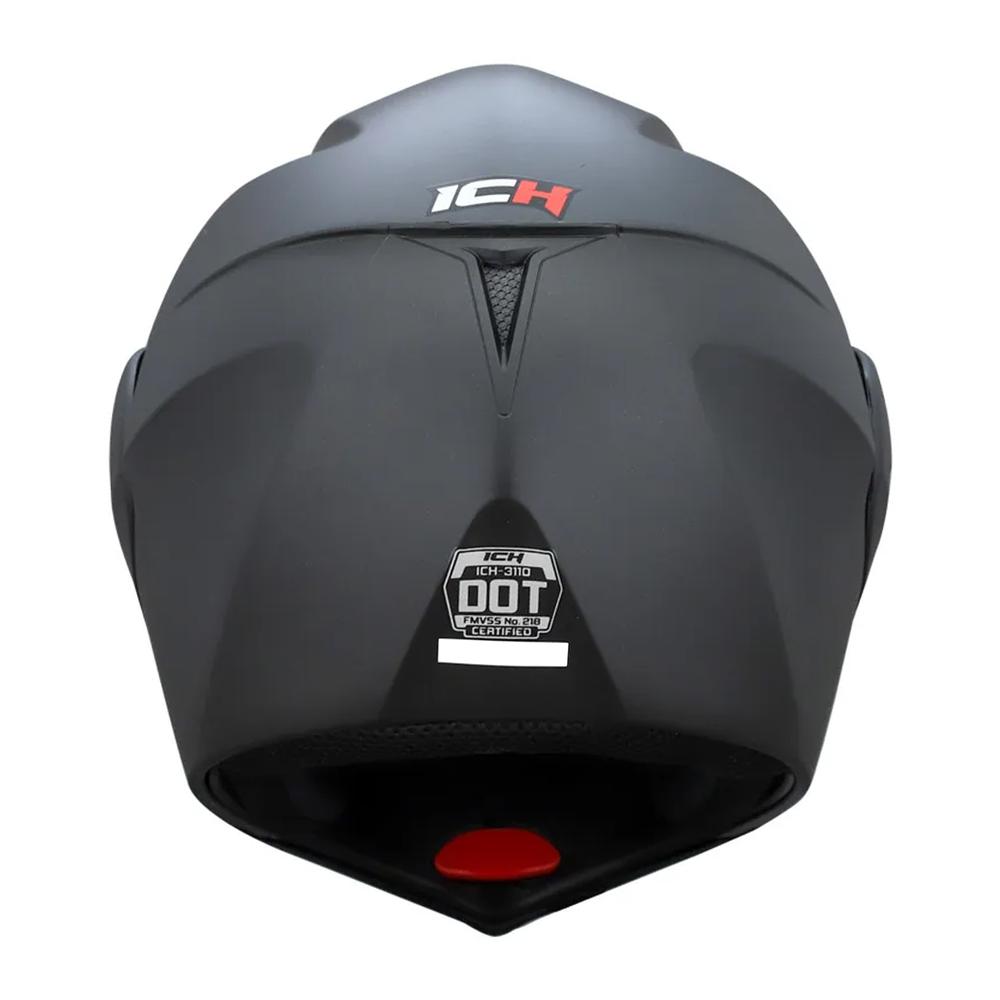 Foto 5 pulgar | Casco Abatible para Motociclista Ich SP SOLID color Negro Talla M