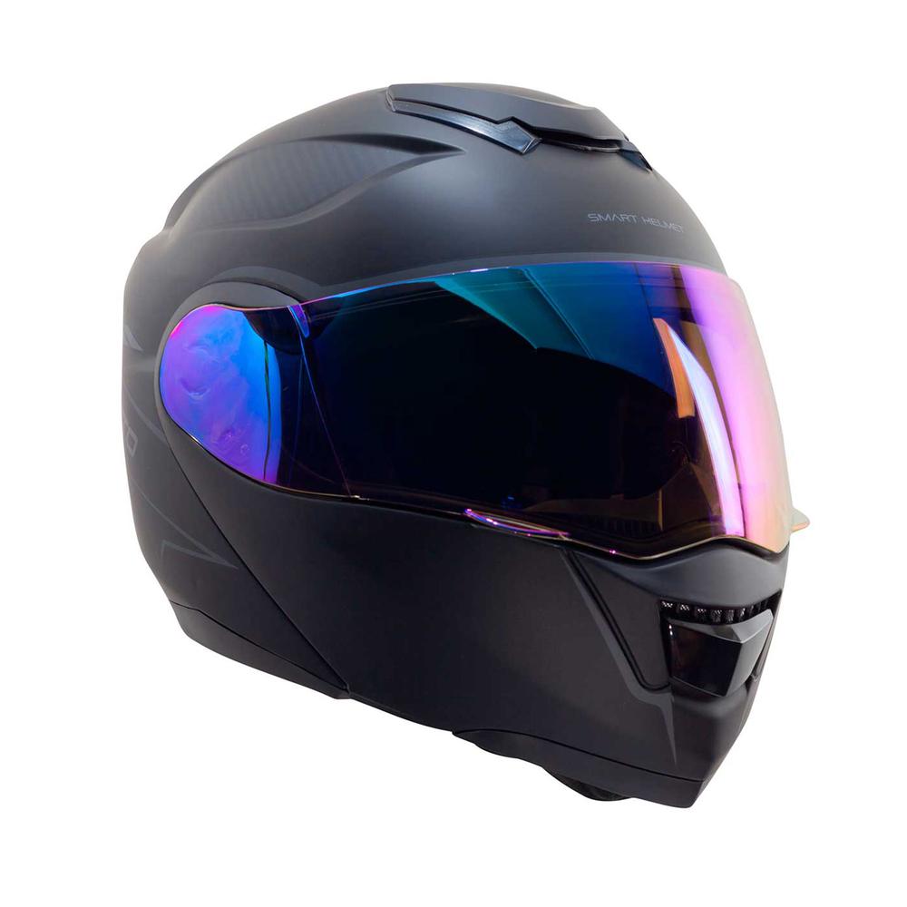 Casco Abatible Para Motociclista Vento Talla M Con Bluetooth Gtv2 Color Negro