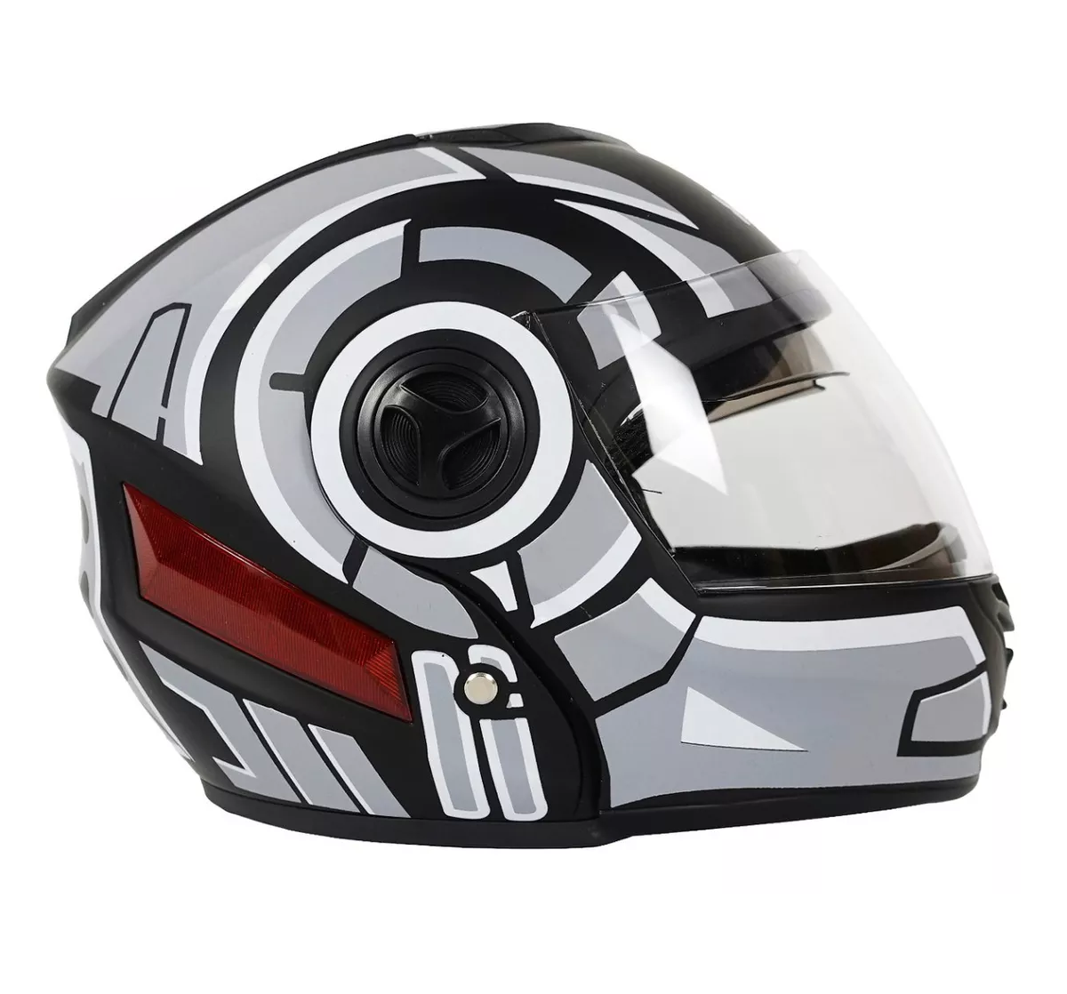 Foto 2 pulgar | Casco con Respirador Doble Lente Abatible Moto Talla M Eo Safe Imports Esi-8977 Multicolor