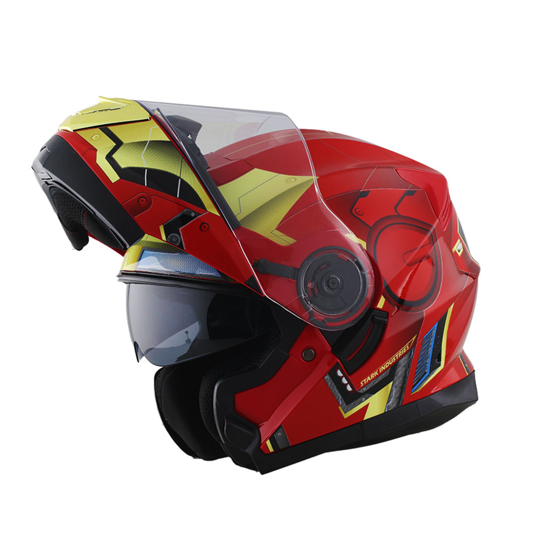 Foto 2 | Casco Edge Abatible Iron Man Marvel Certificado Dot