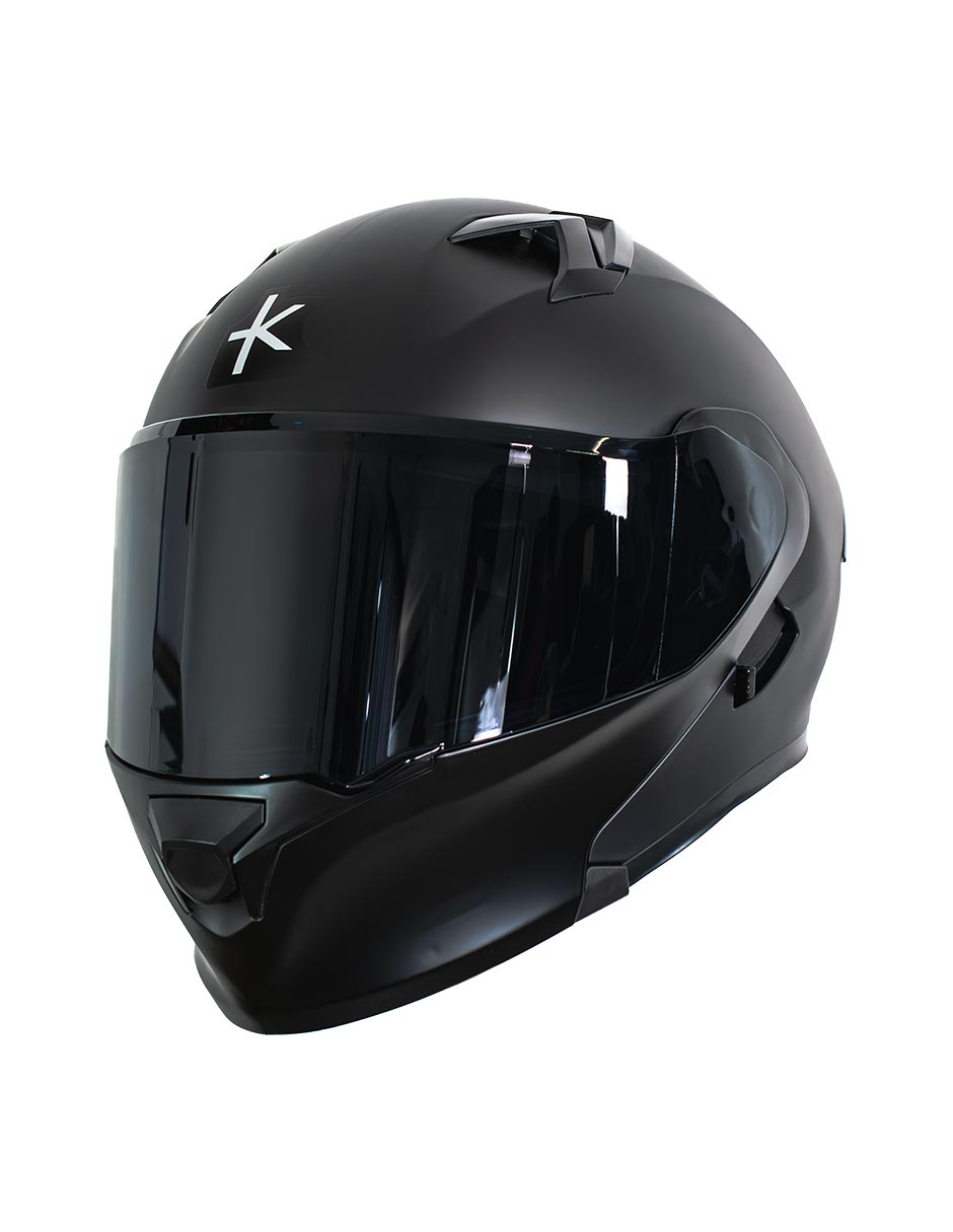 Foto 4 pulgar | Casco Abatible Erok Negro Mate Certific Dot + Mica De Regalo