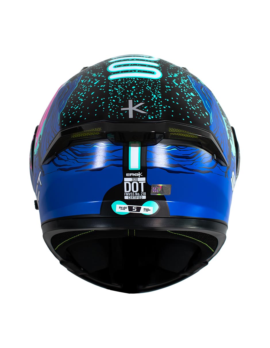 Foto 4 pulgar | Casco Abatible Erok Seti Certificado Dot + Mica De Regalo