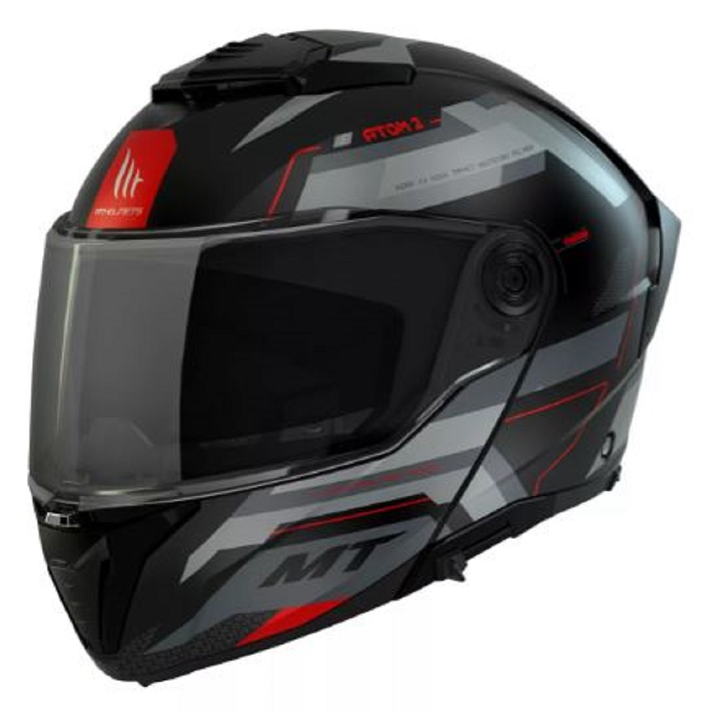 Foto 2 pulgar | Casco Abatible Para Moto Mt Helmets Atom 2 Bast D5 Dot Ece