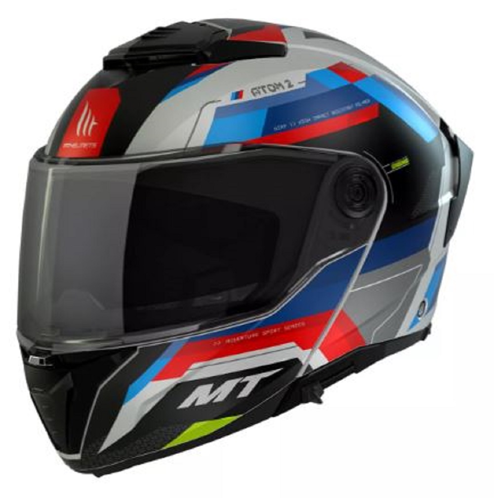 Foto 2 pulgar | Casco Abatible Para Moto Mt Helmets Atom 2 Bast Ao Dot