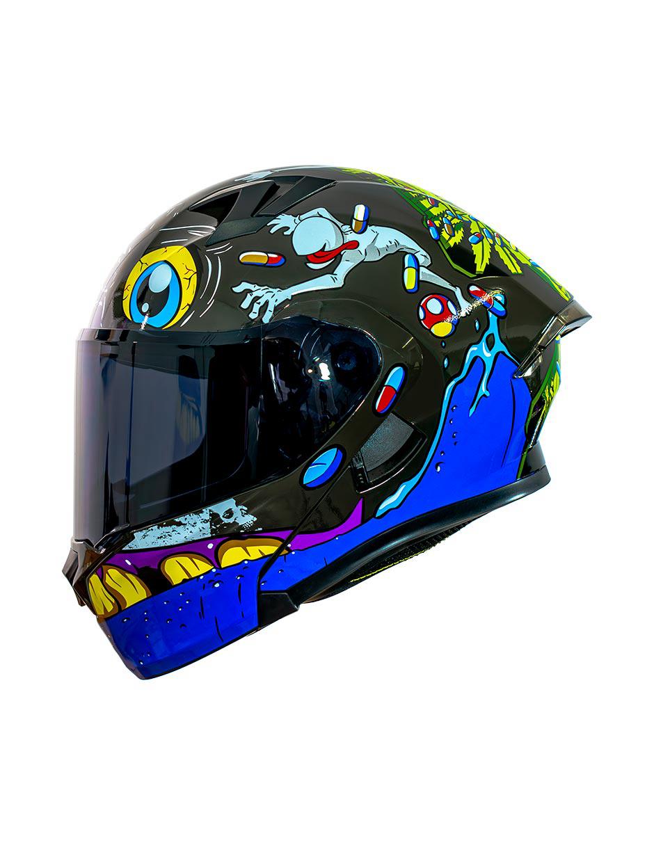 Casco Abatible Erok Raver Certific Dot + Mica