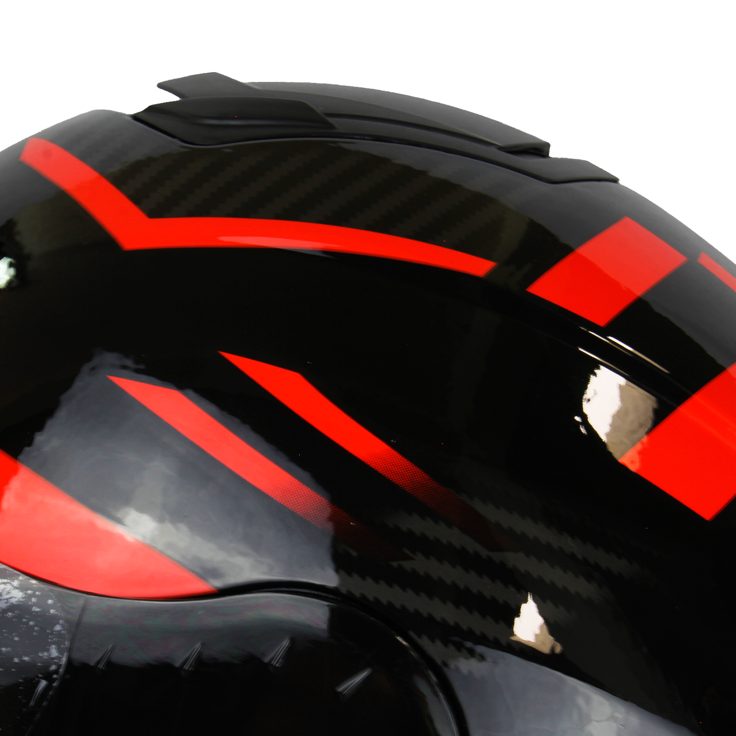 Foto 3 pulgar | Caso Abatible Maxline para Moto Midnight Rojo Talla L Dot