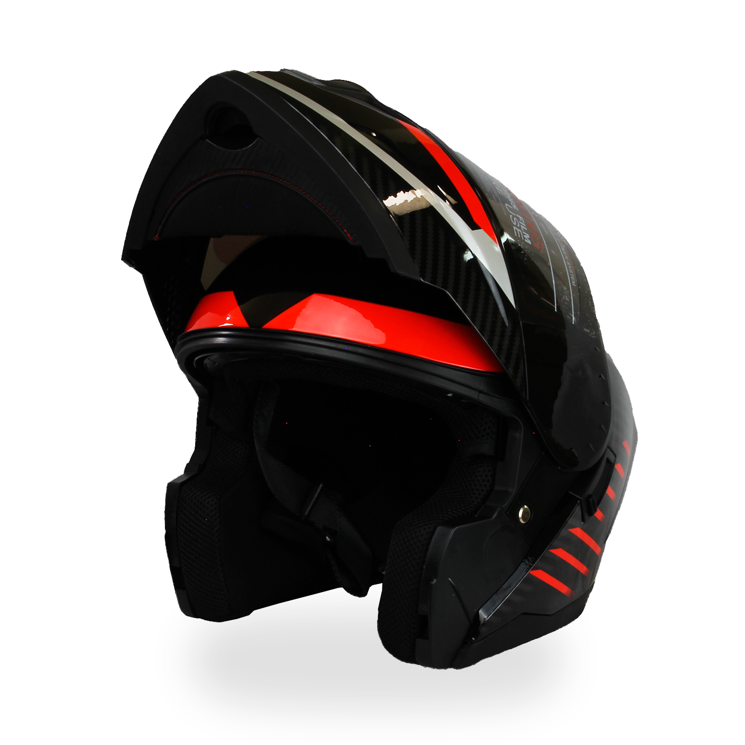 Foto 6 pulgar | Caso Abatible Maxline para Moto Midnight Rojo Talla L Dot