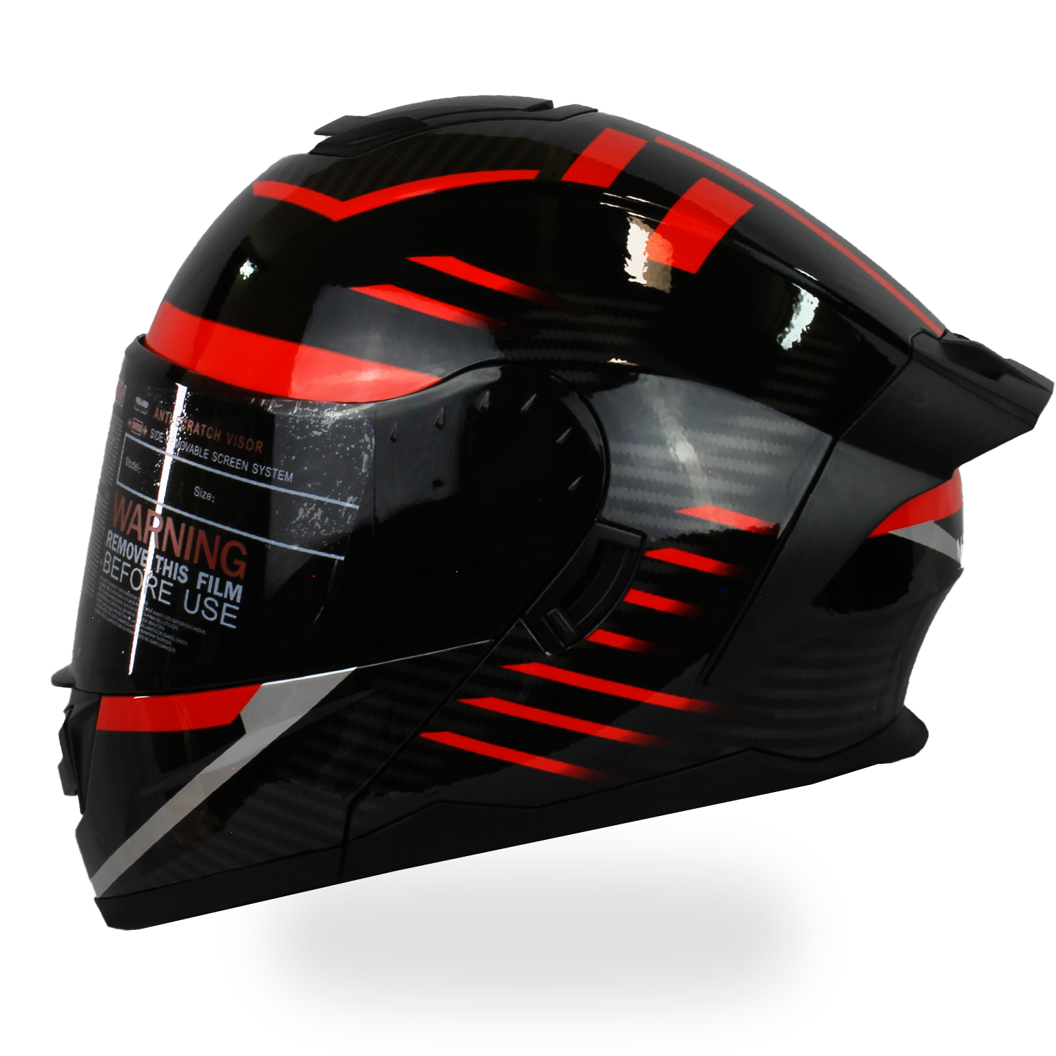 Foto 6 | Caso Abatible Maxline para Moto Midnight Rojo Talla L Dot