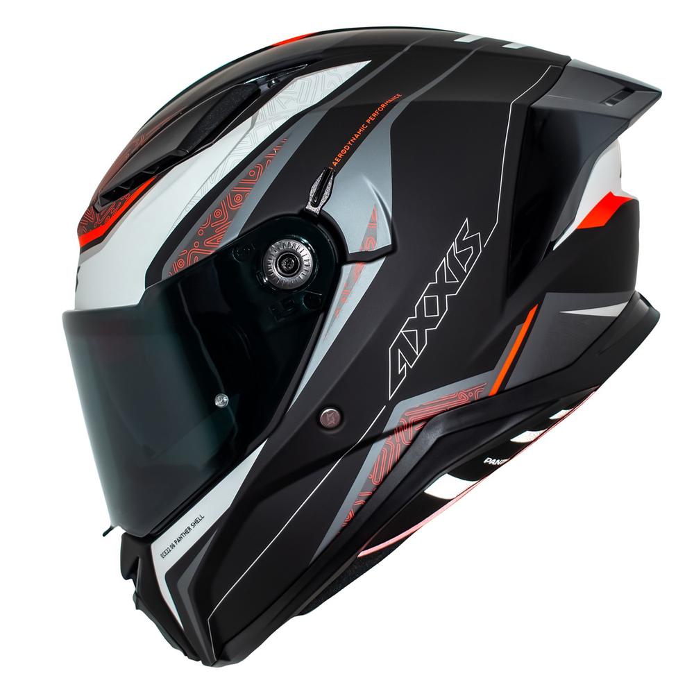 Foto 2 pulgar | Casco Para Motociclista Talla Xl Integral Panther Thorn B2 Gris Mate Axxis