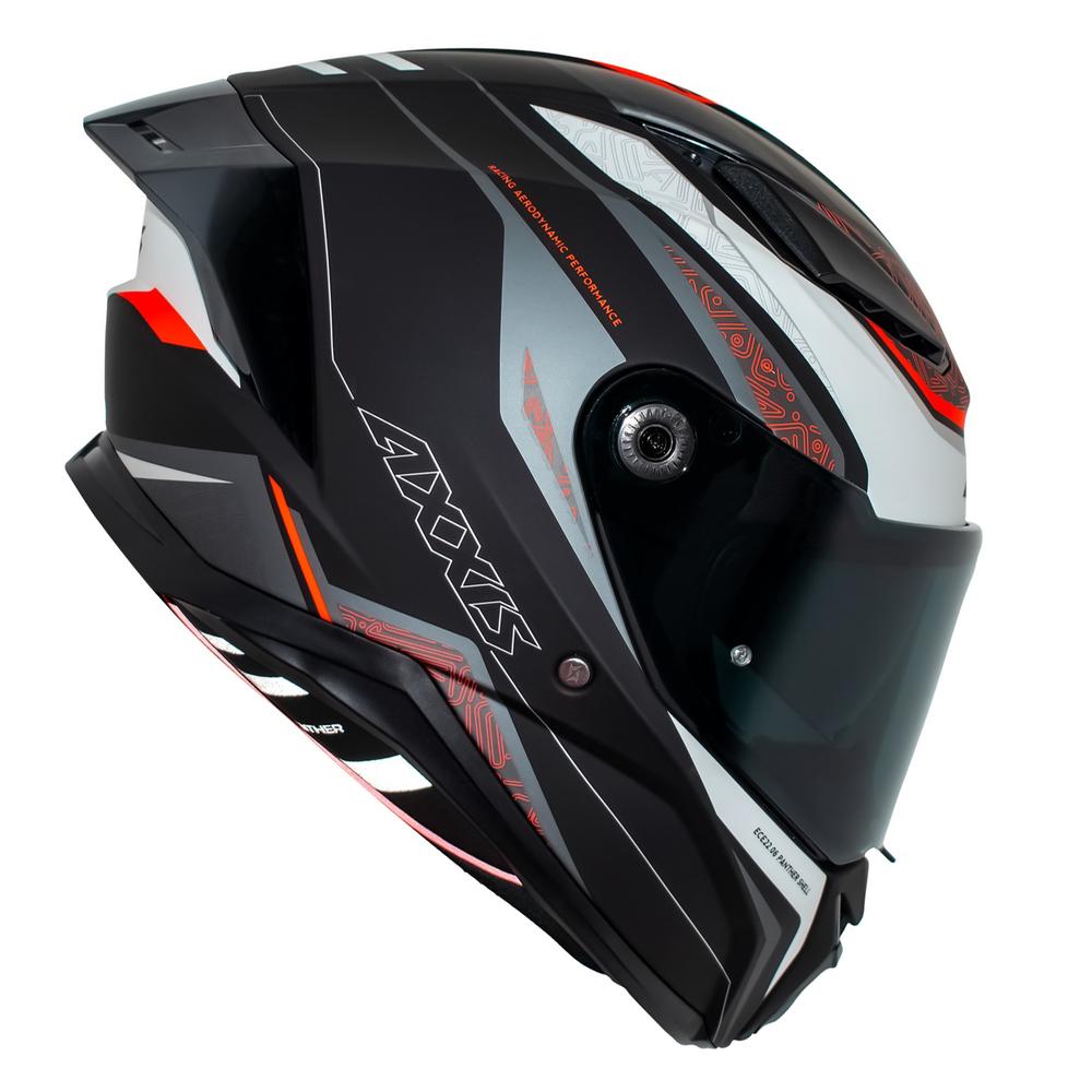 Foto 2 | Casco Para Motociclista Talla Xl Integral Panther Thorn B2 Gris Mate Axxis