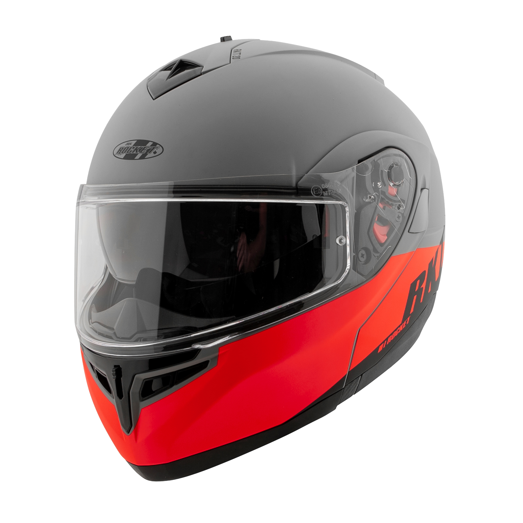 Casco Abatible Joe Rocket Rkt 20 Sonic Rojo + Mica Iridium