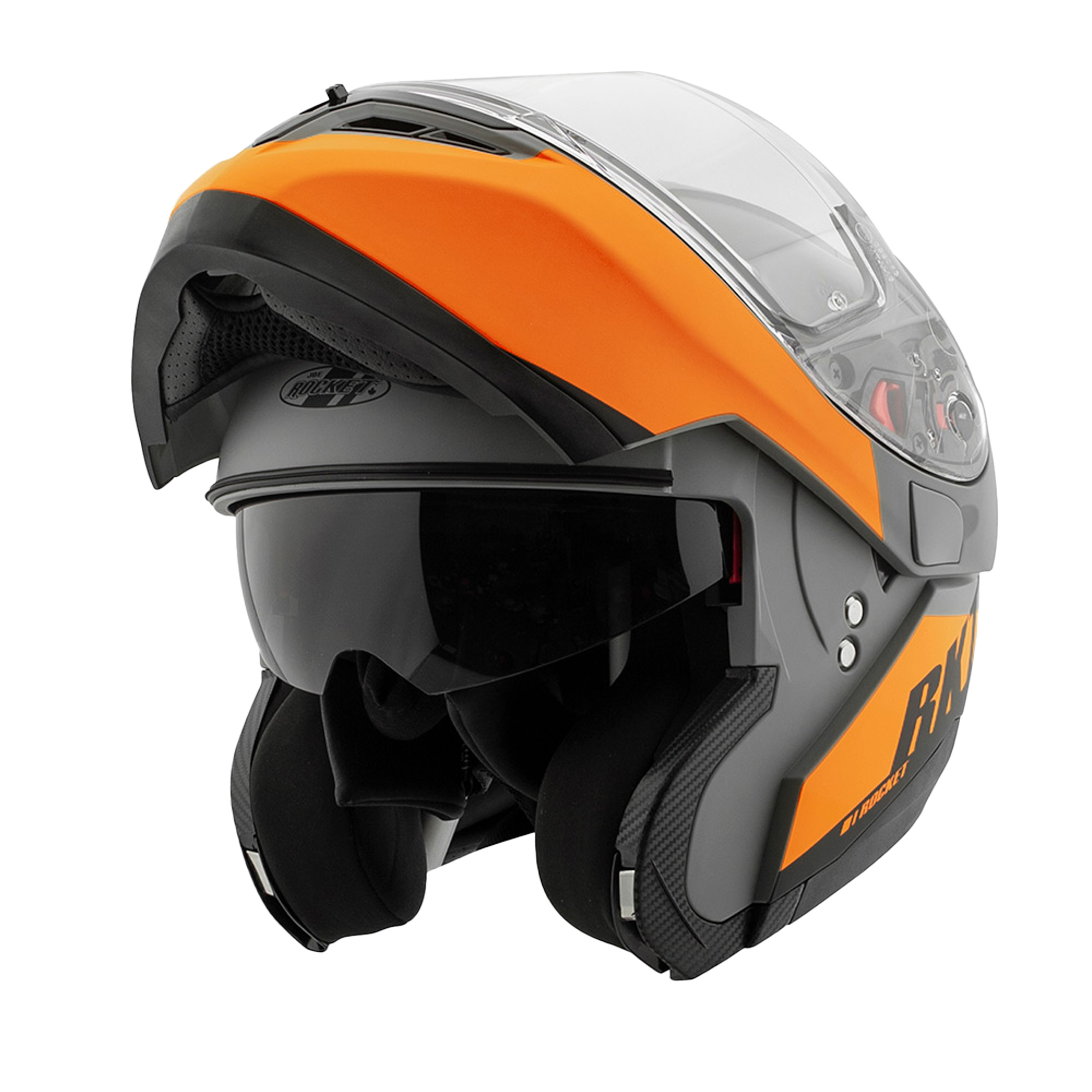 Foto 3 pulgar | Casco Abatible Joe Rocket Rkt 20 Sonic Naranja + Mica Iridium