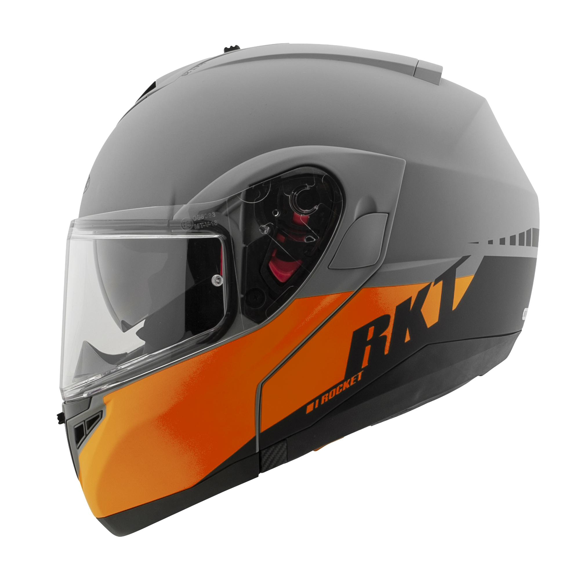 Foto 4 pulgar | Casco Abatible Joe Rocket Rkt 20 Sonic Naranja + Mica Iridium